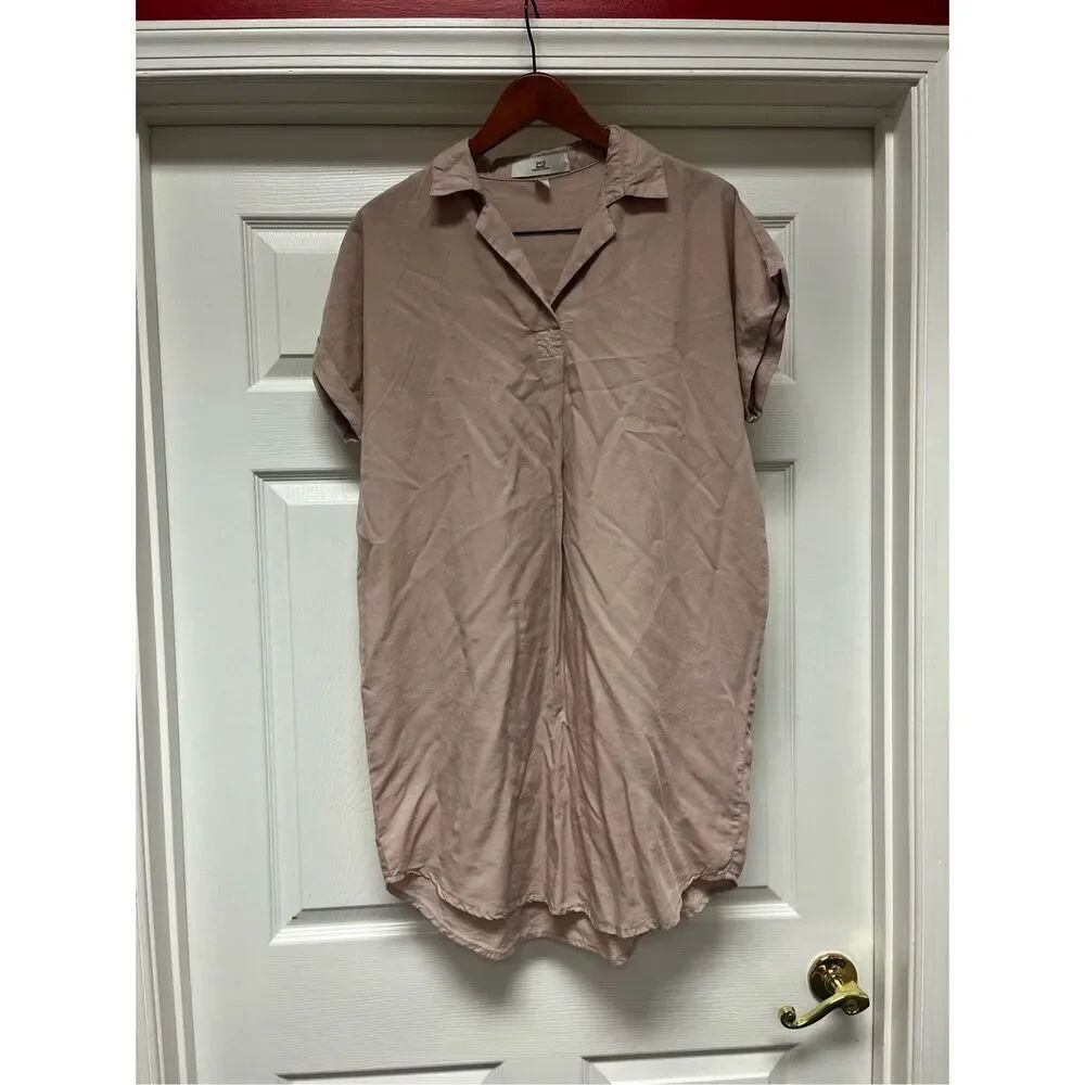Thread & Supply Blush Beige Soft Shift Dress sz S